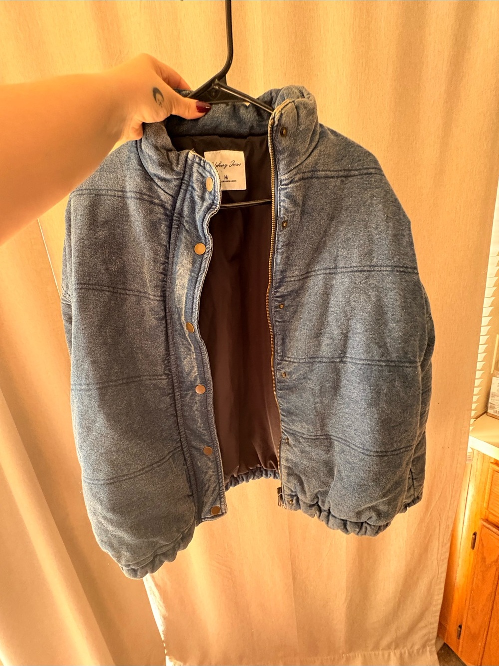 Highway Jeans Denim-Look Women’s Puffer Coat